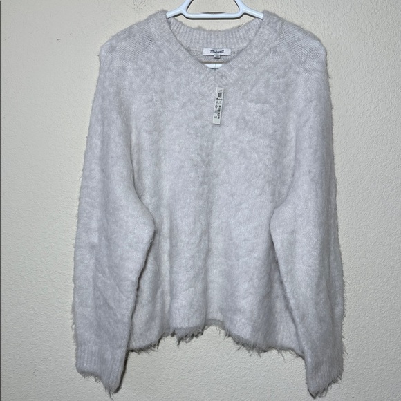 Madewell Brushed V-Neck Sweater - Picture 5 of 9